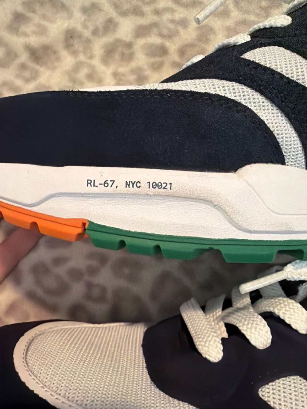 $138 NWOB Polo Ralph Lauren Jogger Suede And Mesh Sneakers - Picture 6 of 14